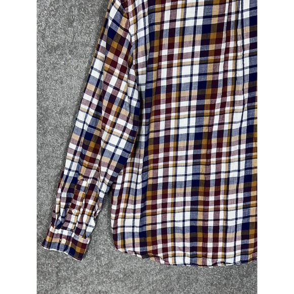 Old Navy Slim Fit Long Sleeve Plaid Flannel Button Down Shirt Mens Size XXL - Picture 13 of 15